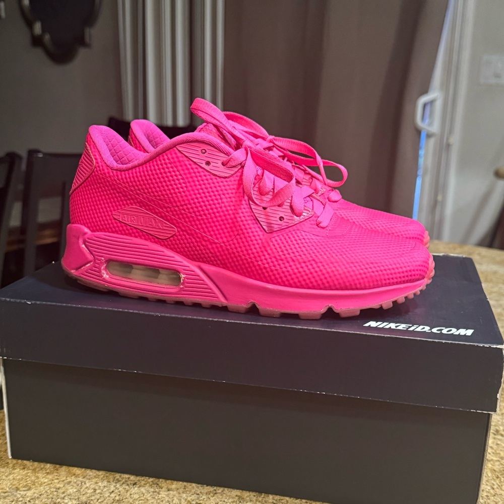 Nike Air Max 90 Size 7 Nike ID Custom Hot Pink